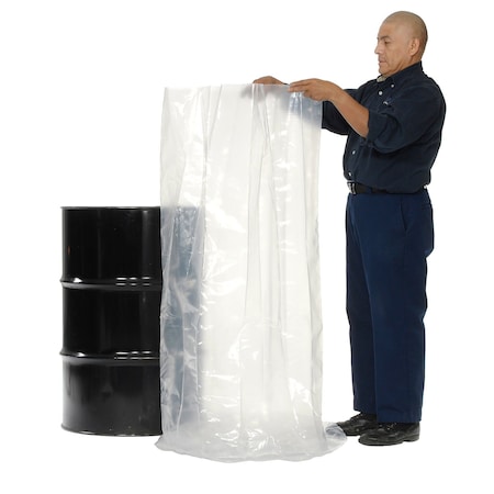 Global Industrial 55 Gallon Drum Liner 10 Mil 38 x 53 237885